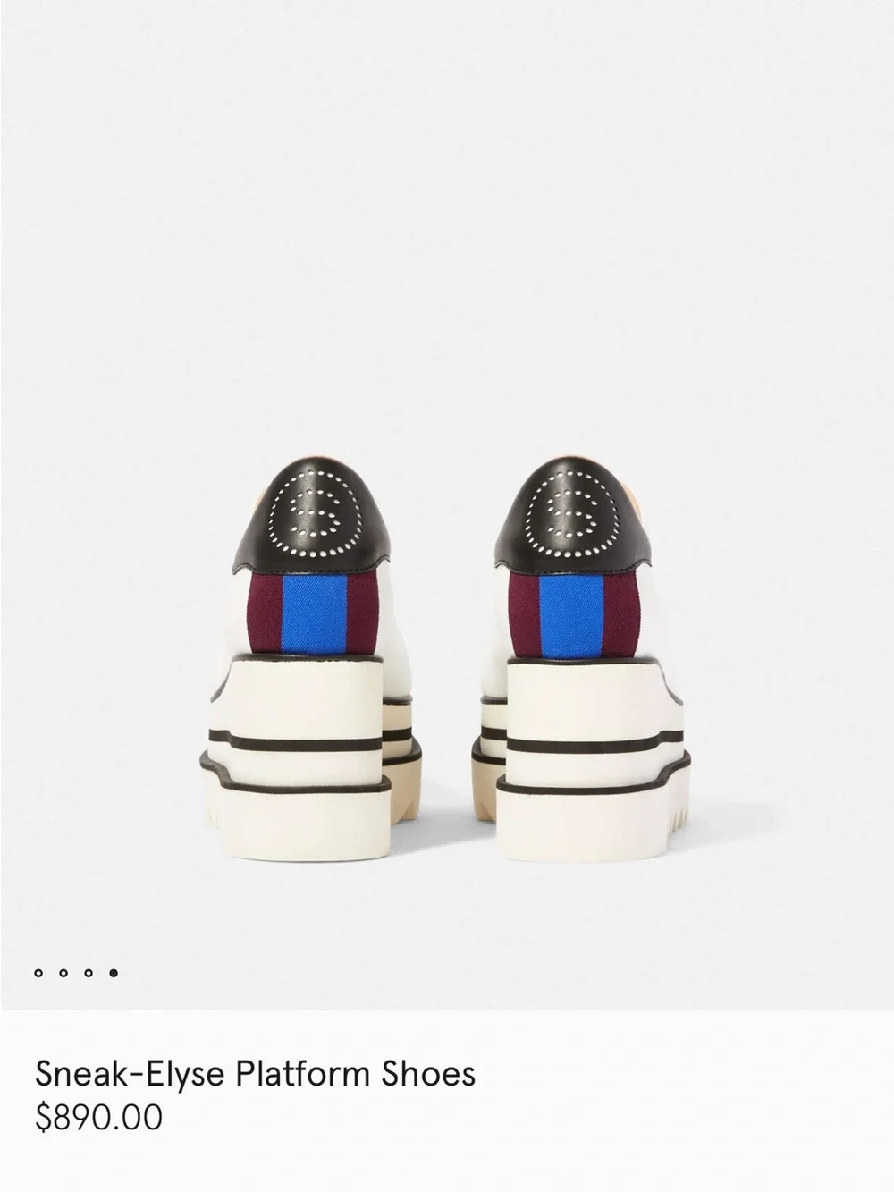 Stella McCartney White Platform Sneakers Sneak-Elyse